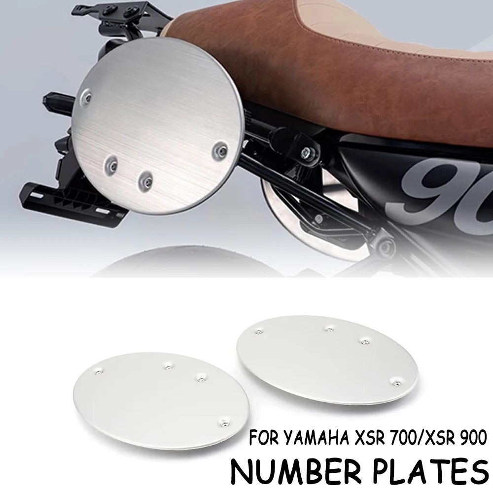 

Motorcycle Accessories For YAMAHA XSR700 xsr 700 2021 - 2023 XSR900 XSR 900 2022 2023 Number Plates Silver Side Panel Cover