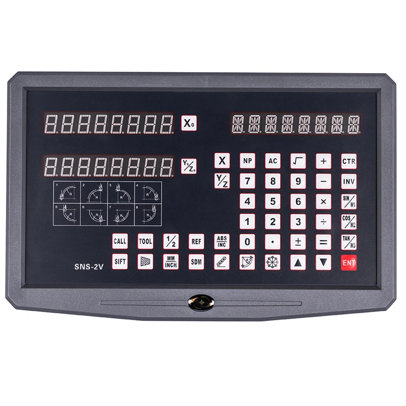 New 2 Axis 3 Axes Digital Readout DRO Display SNS-2V SNS-3V for Milling Lathe Machine Linear Encoder Glass Scale