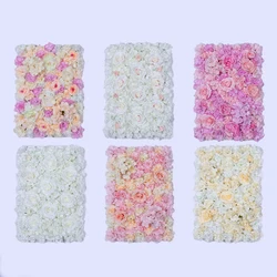 Artificial Flower Wall Panels Silk Rose Flower Background Wall Wedding Decor Home Decor Backdrop Baby Shower