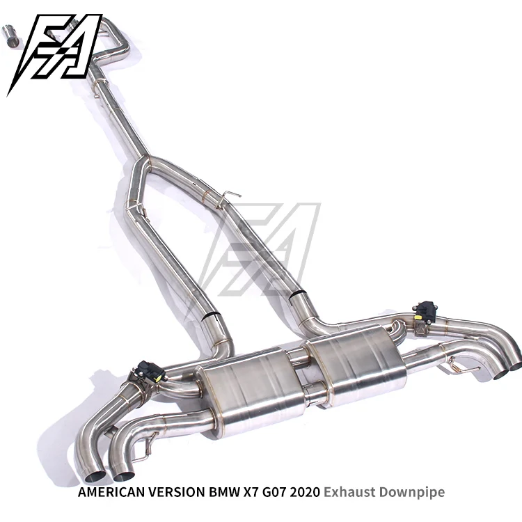 For  X7 G07 2020 Exhaust System Middle Tail High Performance Cat Back Exhaust Pipe Electronic Exhaust Valve Muffler