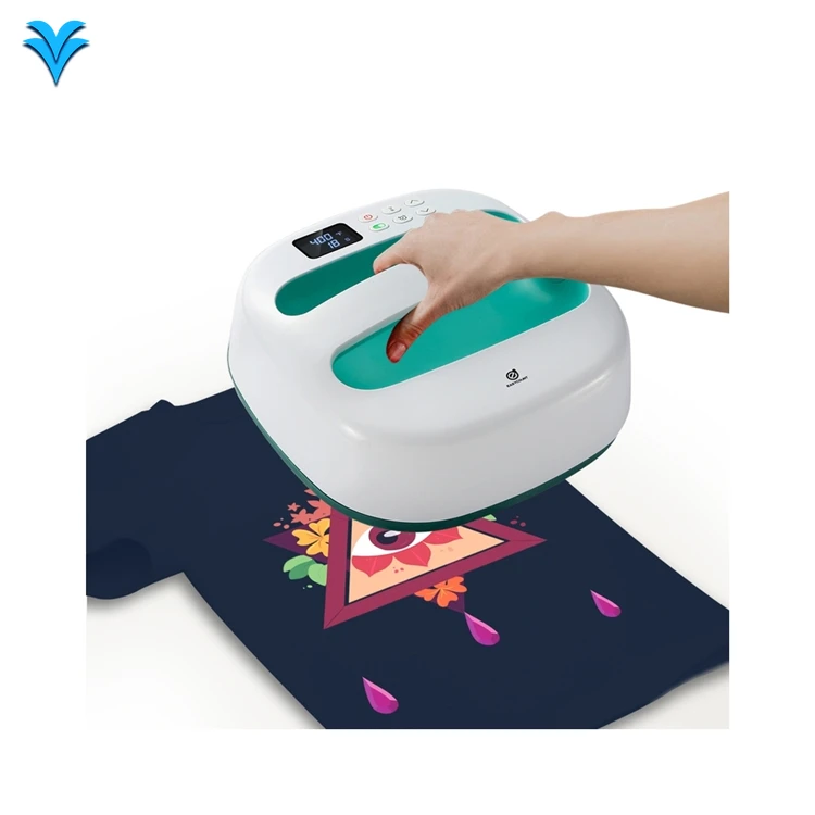 Factory Direct Price 1150W Sublimation long-lived safe T-shirt Printing Heat 	22.5*22.5cm Press Machine