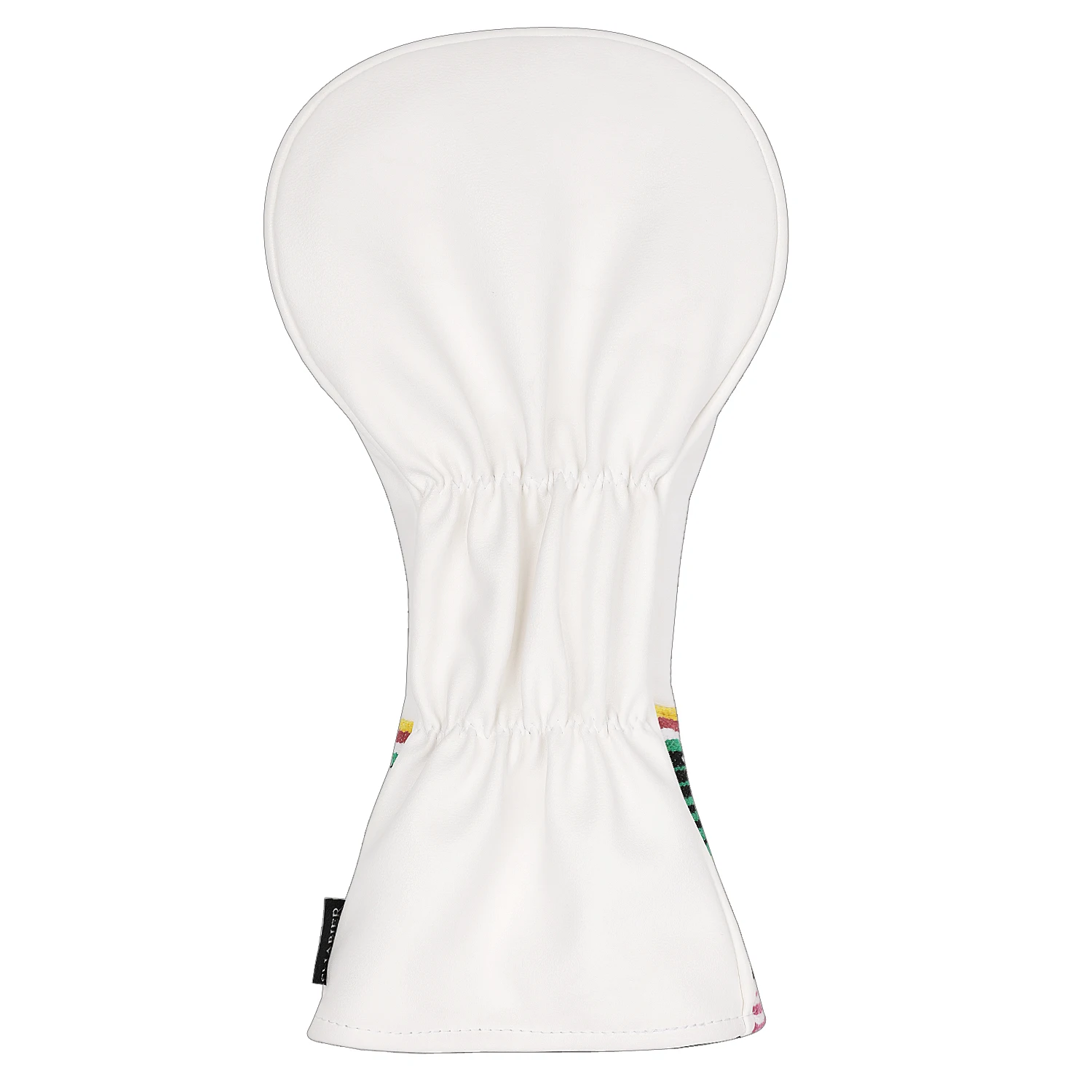 Sugar Skull bestickte schwarz-weiße Golfschläger-Schlägerkopfabdeckung aus PU-Kunstleder