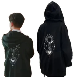 Kpop TV Series The Eclipse Cosplay Hoodie Y2k Hooded Shirt Top Women Loose Pullover Cardigan Sweatshirts Oversized Jacket Gifts