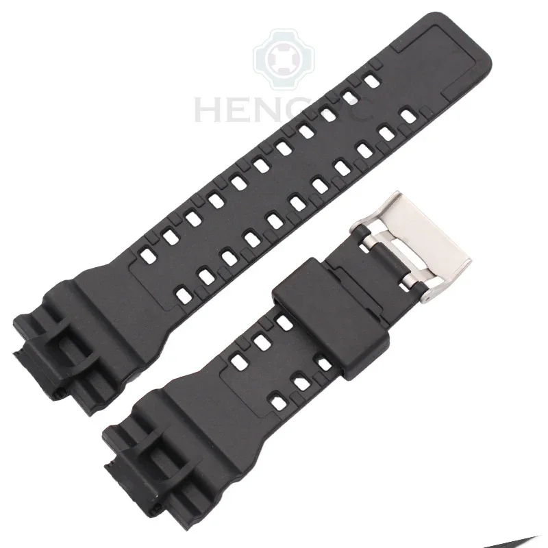 16mm Silicone Rubber Watch Band Strap for G Shock GD-100 G-8900 Replacement Black Waterproof Accessories