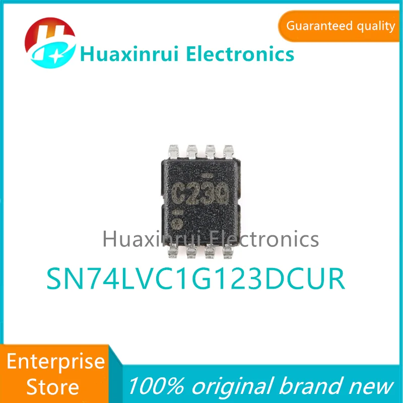 SN74LVC1G123DCUR VSSOP-8 100% original brand new silk screen printed C23Q monostable multi harmonic oscillator chip SN74LVC1G123