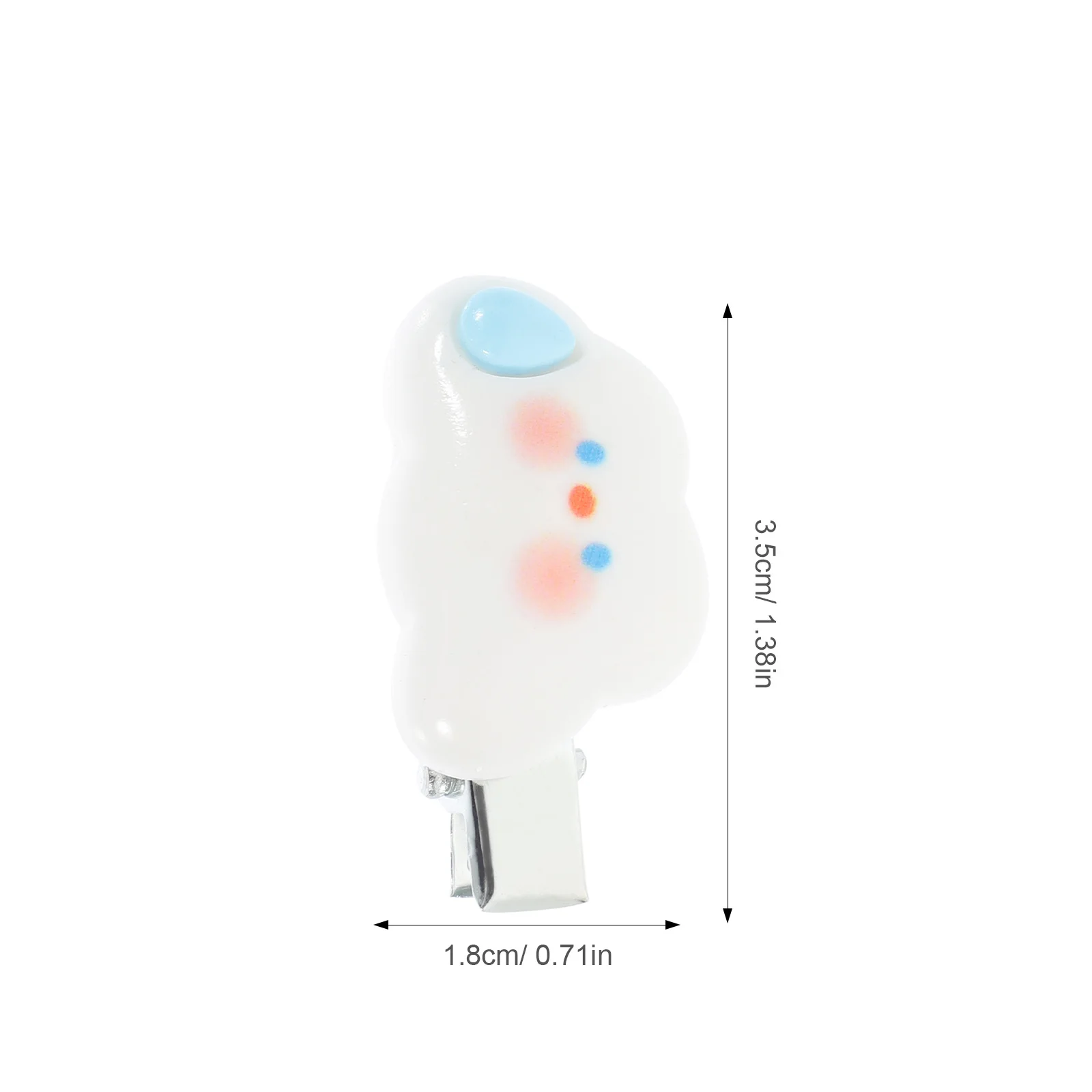 10Pcs 구름 헤어 클립 소녀를위한 유행 카와이 헤어 액세서리 어린이를위한 안전한 스타일링 클립 매일 또는 파티 사용