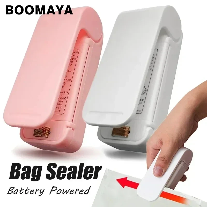 Mini Heat Bag Sealing Machine Package Sealer Bags Thermal Plastic Food Bag Closure Portable Sealer Food Packaging Heat Sealer