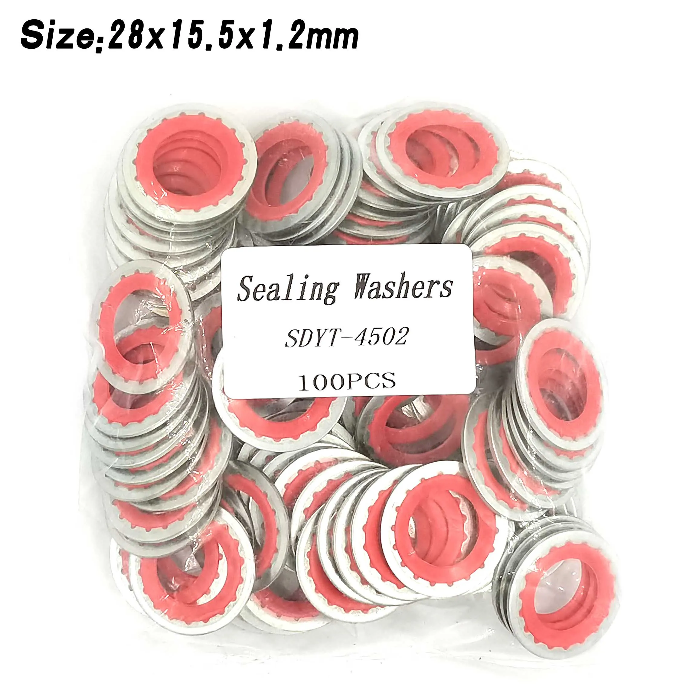 

100PCS High Quality A/C Gaskets for Auto Air Conditioning Systems Expansion Valve Evaporator Compressor Hose Joint Seal Stamp