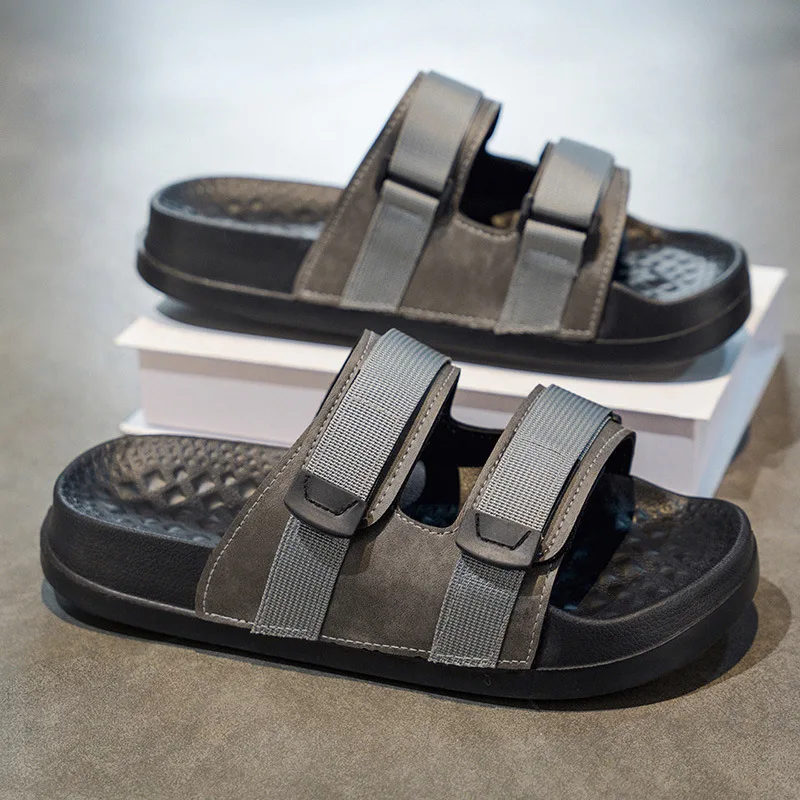 Summer Personality Cork Slippers for Men Comfortable and Minimalist Sandals Couple Beach Holiday Comfort Sandals and Slippers