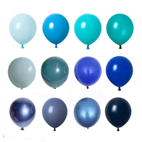 5/10/12inch 20pcs Blue Theme Latex Balloons Sea Blue Navy Blue Balloon Baby Shower Wedding 1st Birthday Party Decor Globos