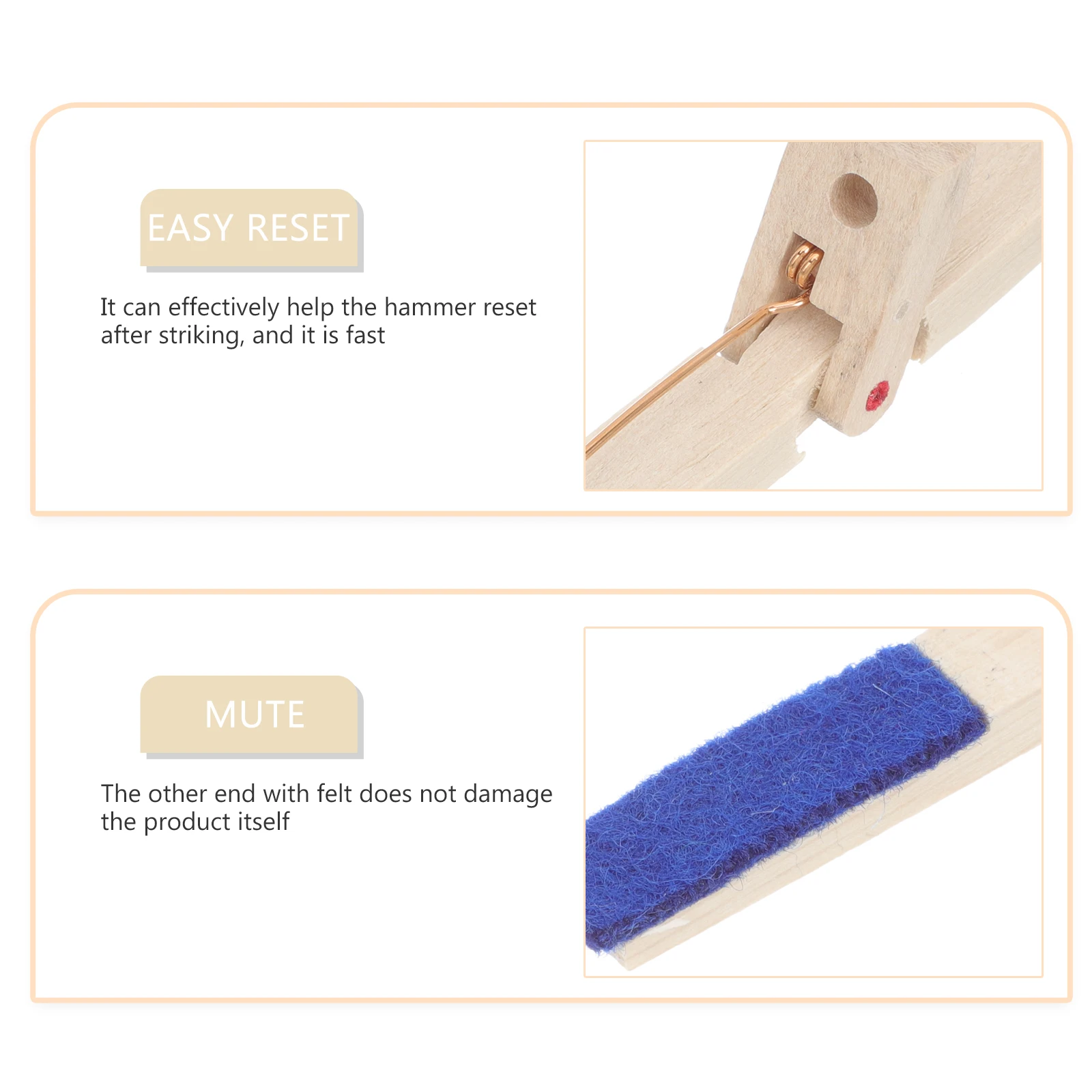 

Premium Tool Wood Stick Compact Supply Sturdy Rod For Tuning Repair Treble Mute Stick Accessory Durable Mute Tool Piano Tuning