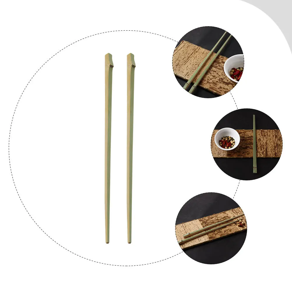 

1Pair Tip Bamboo Chopsticks Japanese Style Practical Household Chopsticks Heat-Resistant Reusable Sushi Flatware