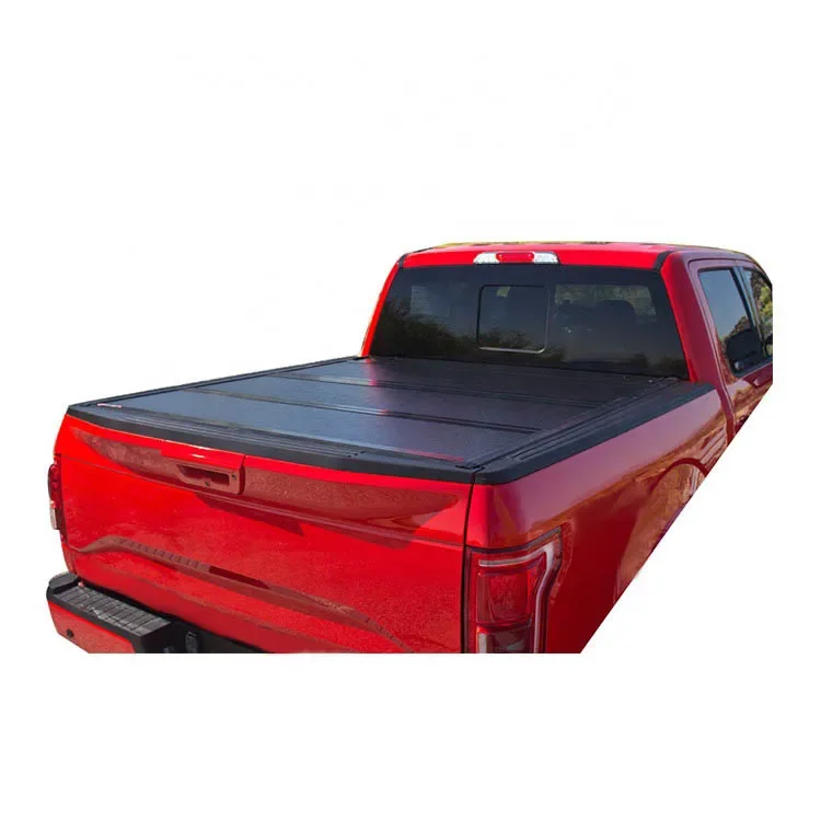 Waterproof Aluminum Hard Tri-Folding Tonneau Cover Pickup Truck Bed Cover for Ford F150 2015-2019