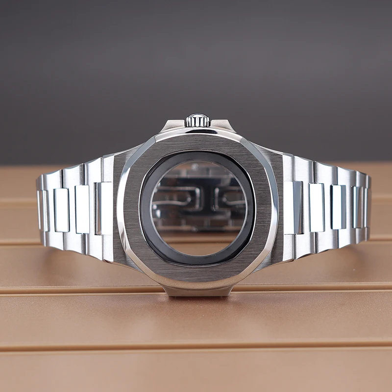 

40mm NH35 Watch Case Sapphire Crystal For Nautilus NH38 NH36 NH35 NH34 Movement 29.8mm Dial 100M Waterproof 316L MOD Accessories