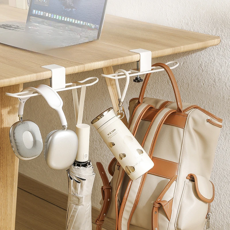 Bag Hook Non Punching Desk Side Hanging Bag Hook Multi Functional Office Desk Side Hanging Bag Hook Removable