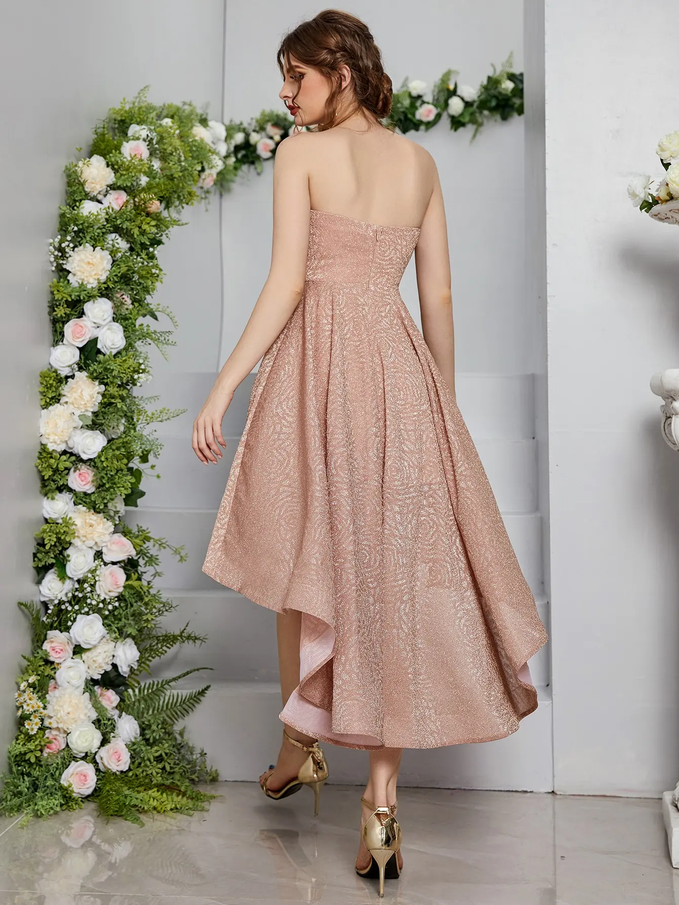 Mgiacy Short back elegant evening gown ball dress Party dress Bridesmaid dress
