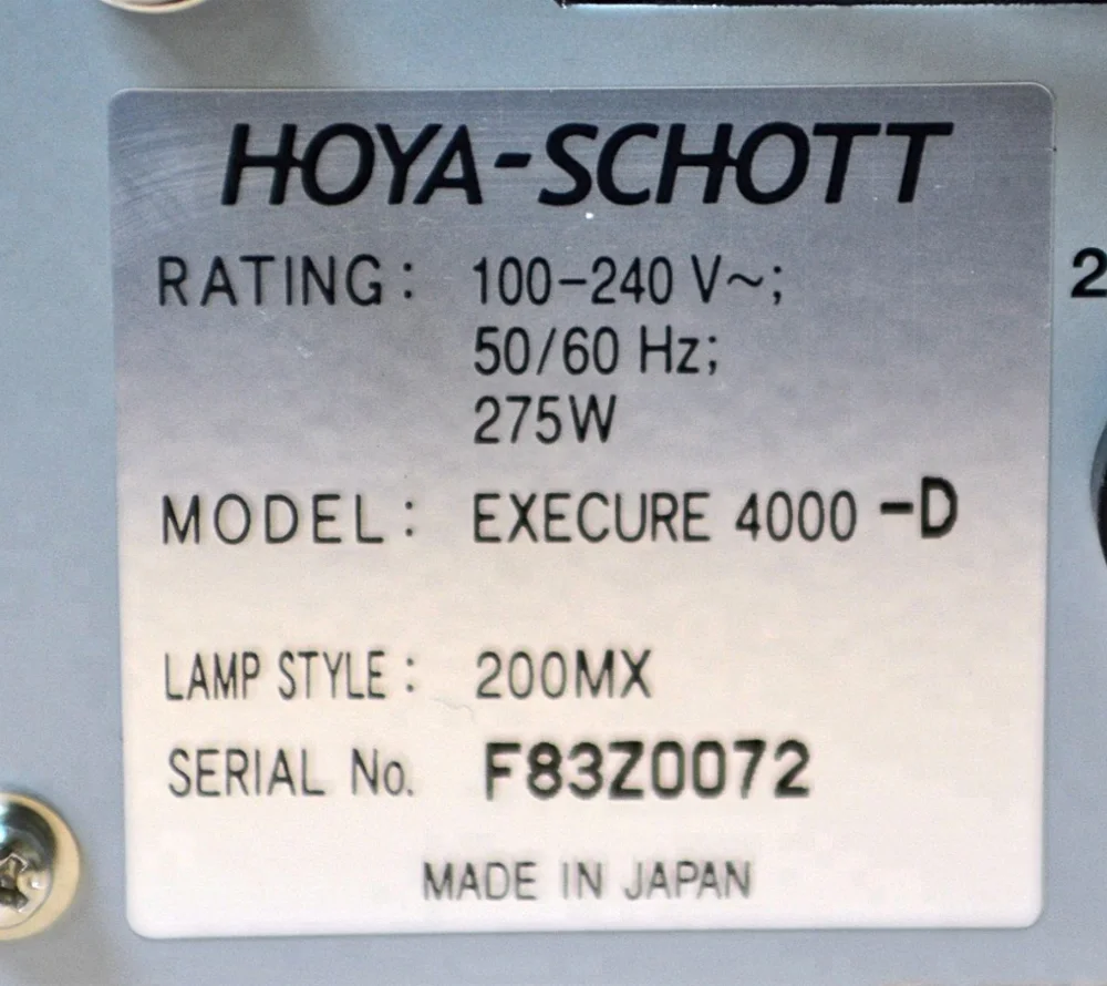 HOYA EXECURE4000-D UV Curing Light Source