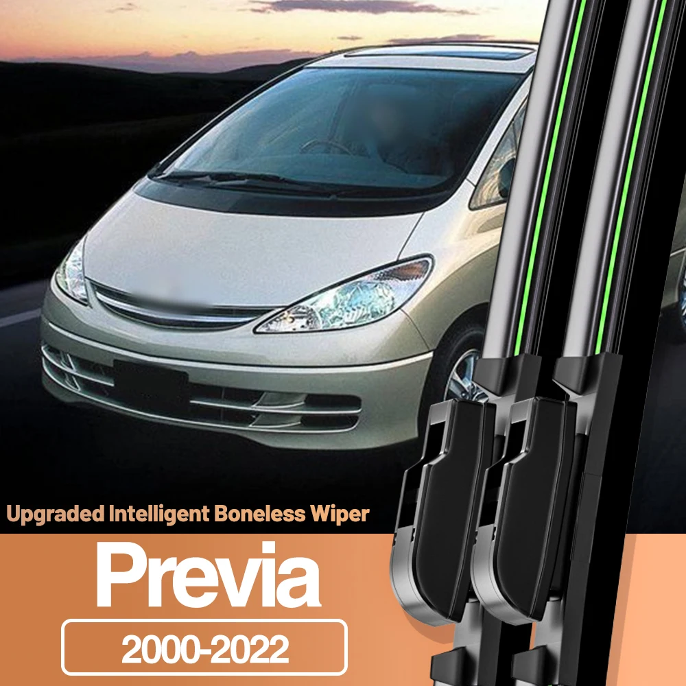 

2pcs For Toyota Previa Tarago Estima 2000-2022 Front Windshield Wiper Blades Windscreen Window Accessories 2001 2004 2006 2018