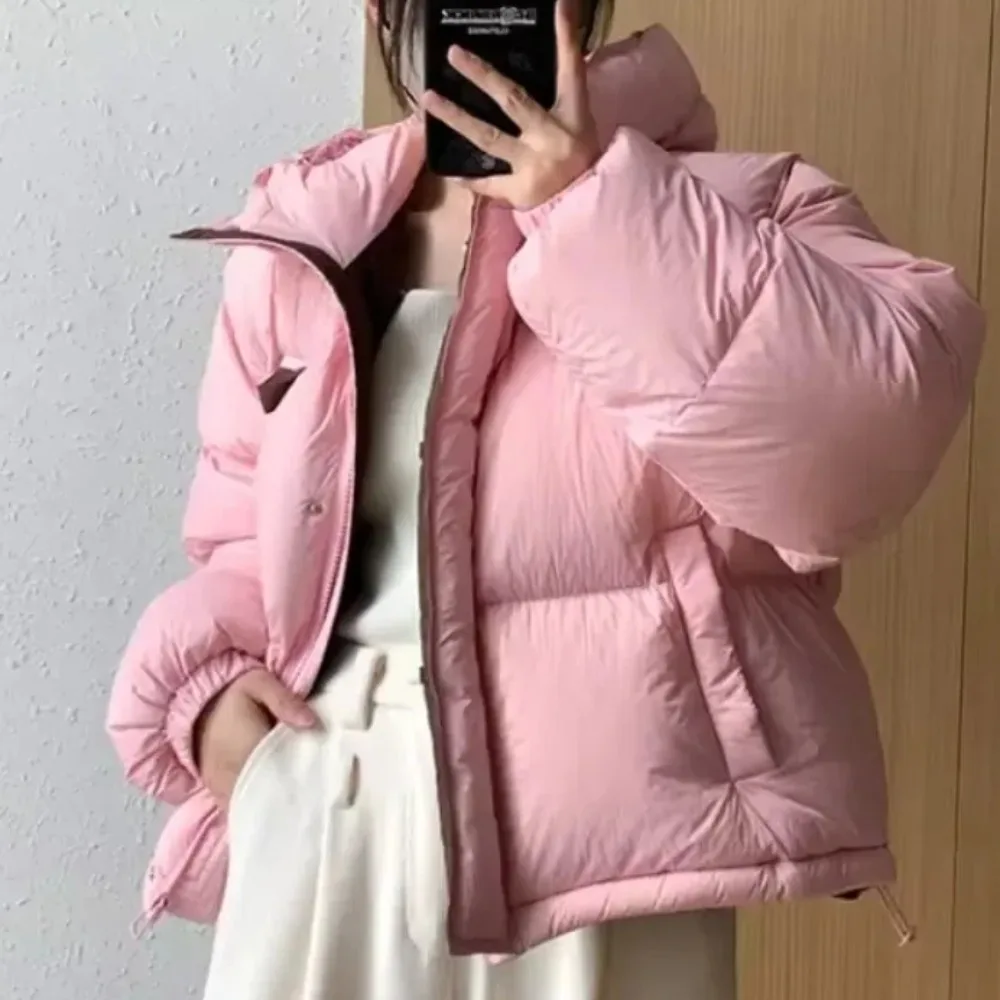 White Duck Down Jacket Women Loose Short Warm Hooded Down Coat Female 2024 New Winter Fashion Casual Korean Styel Overcoat