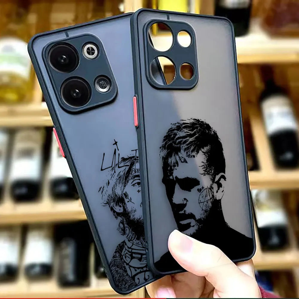 Cry Baby Rapper Lil Peep Hell Boy Matte Phone Case for OPPO RENO 8 8T 7Z 7 6Z 6 5 4 3 2F 2Z PLUS 4G 5G Silicone Case Funda Shell