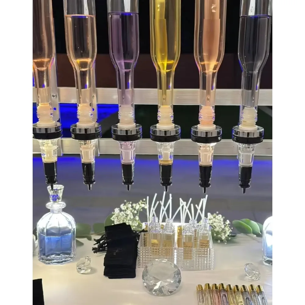 Metal Stand Personalization Original Scent Bar Experience Perfume Oil Dispenser 6/8/12 Heads 375 ml with