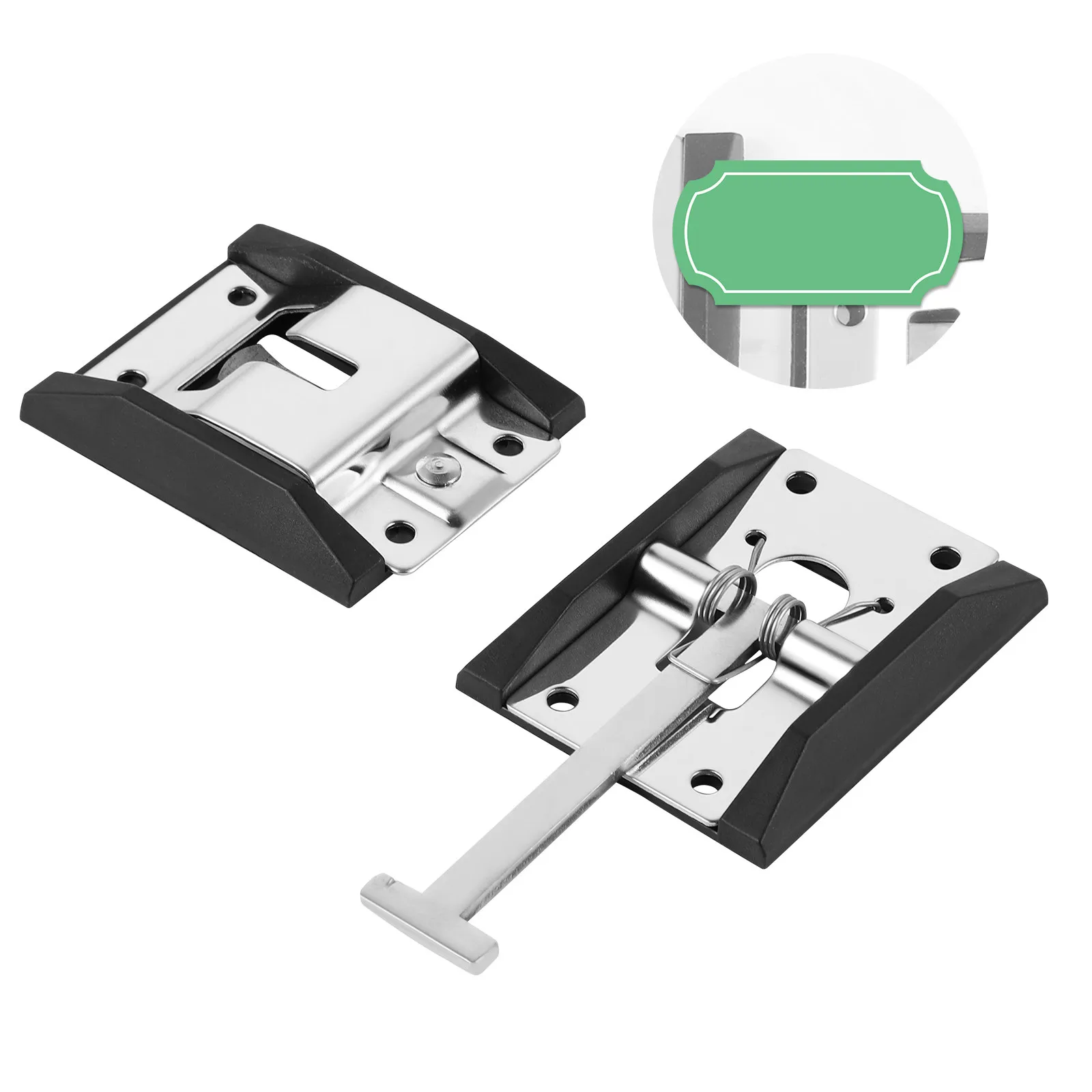 1Pair Metal Door Catch Heavy Duty Zinc Coated Entry Door Holder for Rv Camper Trailer Van Rust Resistant