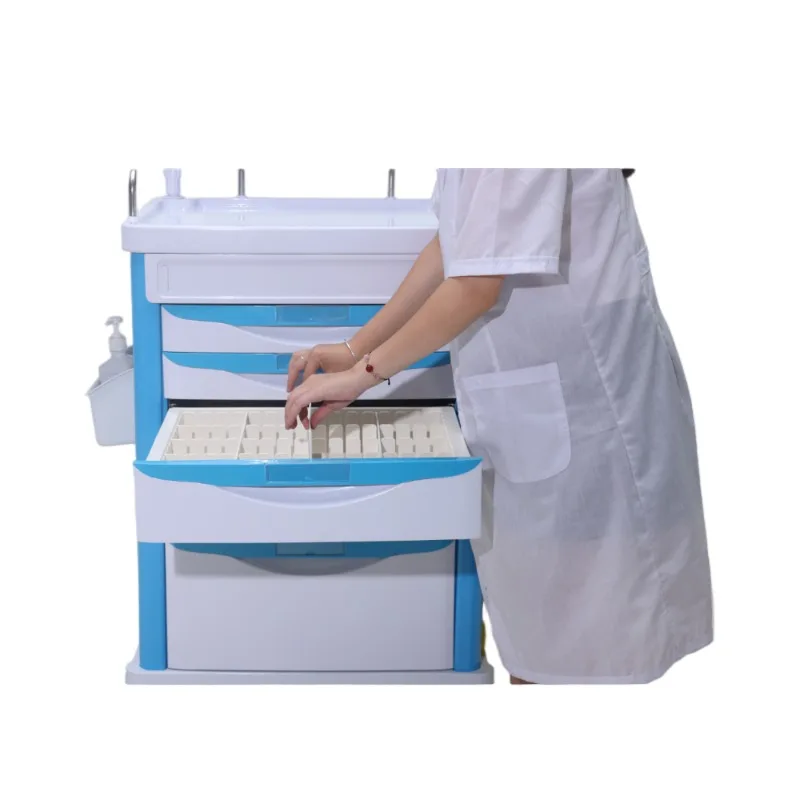 عربة الطوارئ الطبية ABS عربة تحطم متنقلة أثاث المستشفى