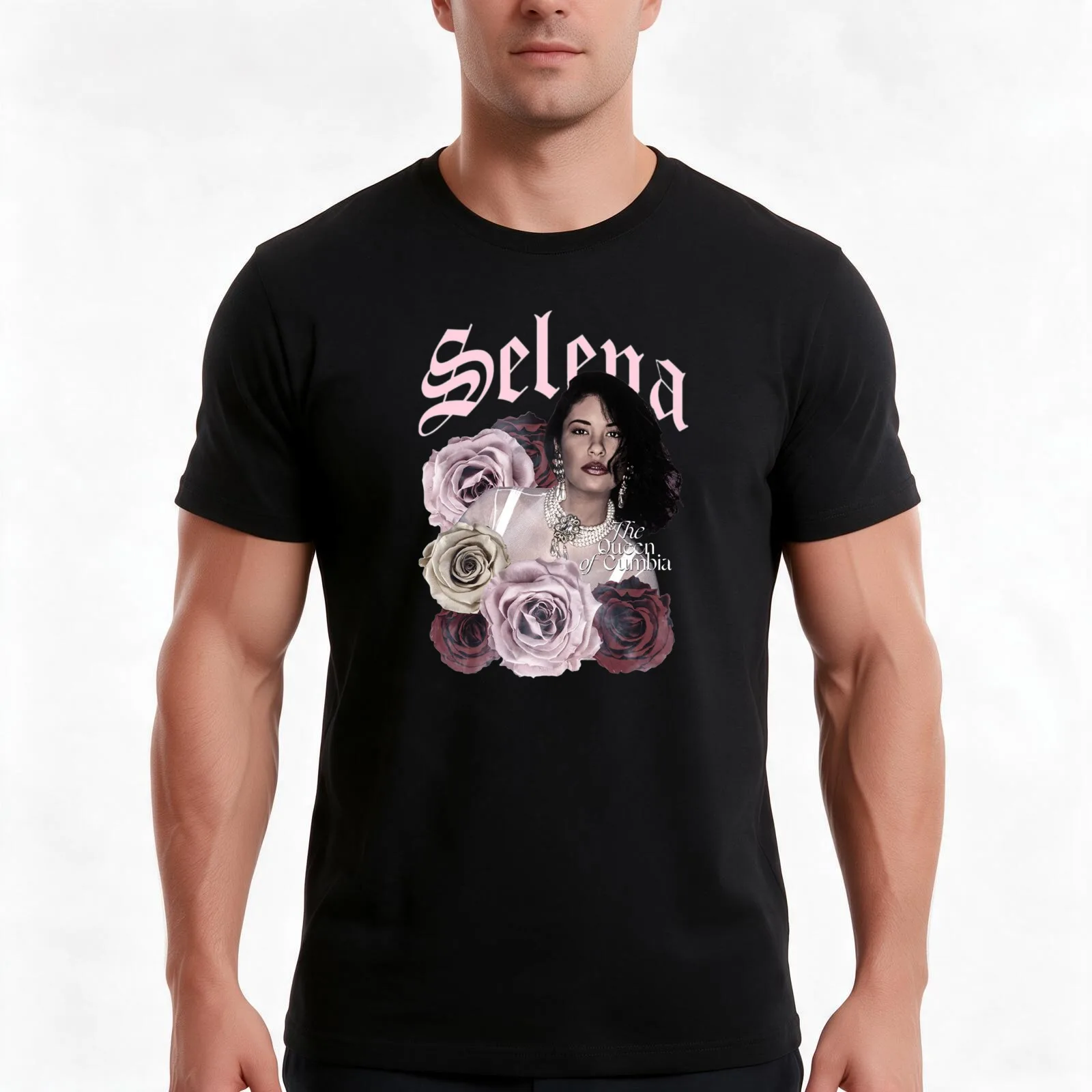 Selena the queen of cumbia T-Shirt, Summer Casual Cotton Tee, Oversized Streetwear Tops, Vintage Graphic Print, Unisex Men Women