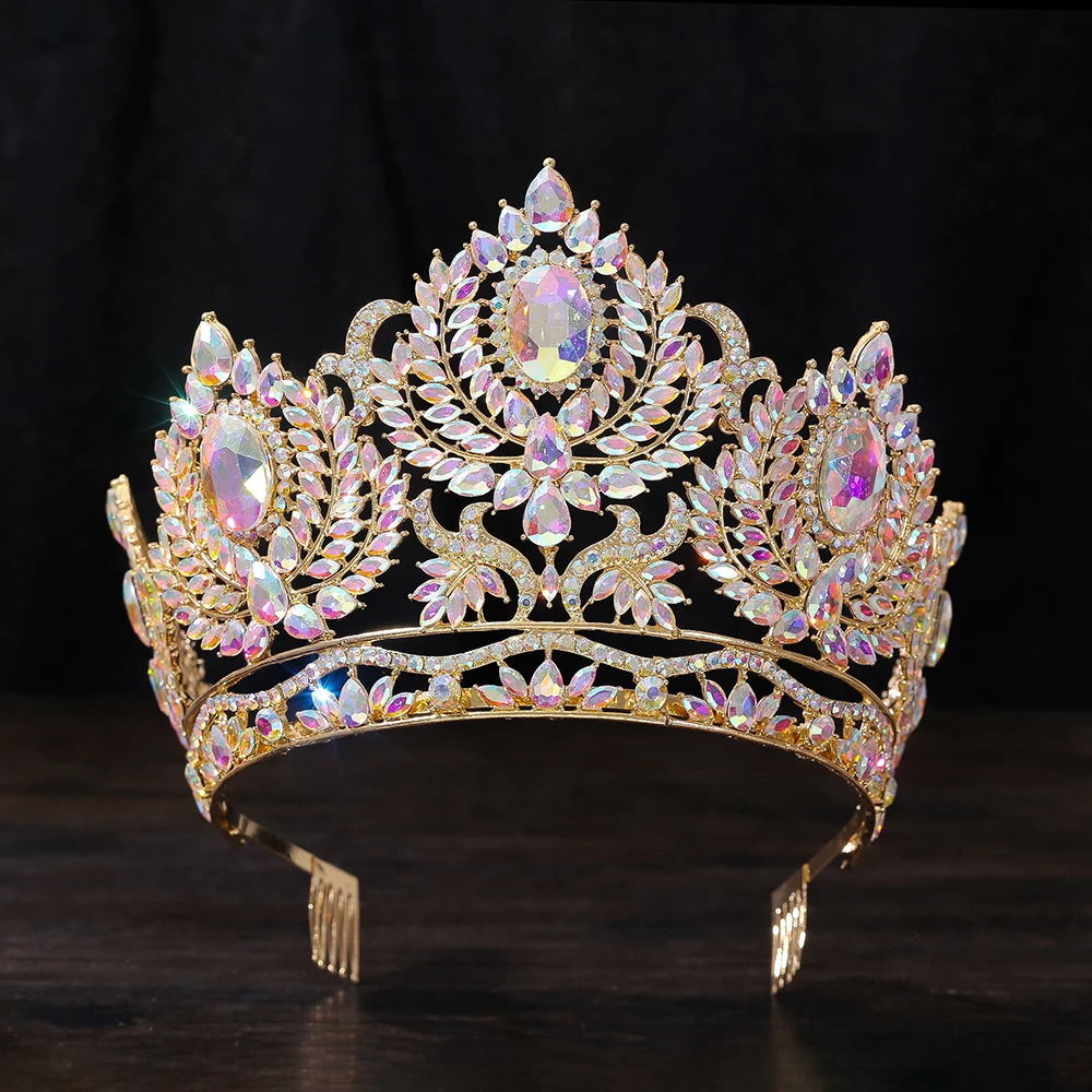 Crown for Women Wedding Tiara for Bride Queen Crown Crystal Tiaras and Crowns for Women Royal Princess Quinceanera Headpieces fo