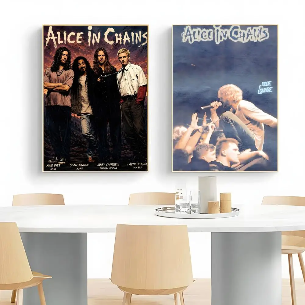 rock band A-Alice-in-Chains Poster Wall Art Print Decorative Mural Home Decor Gift Unframed