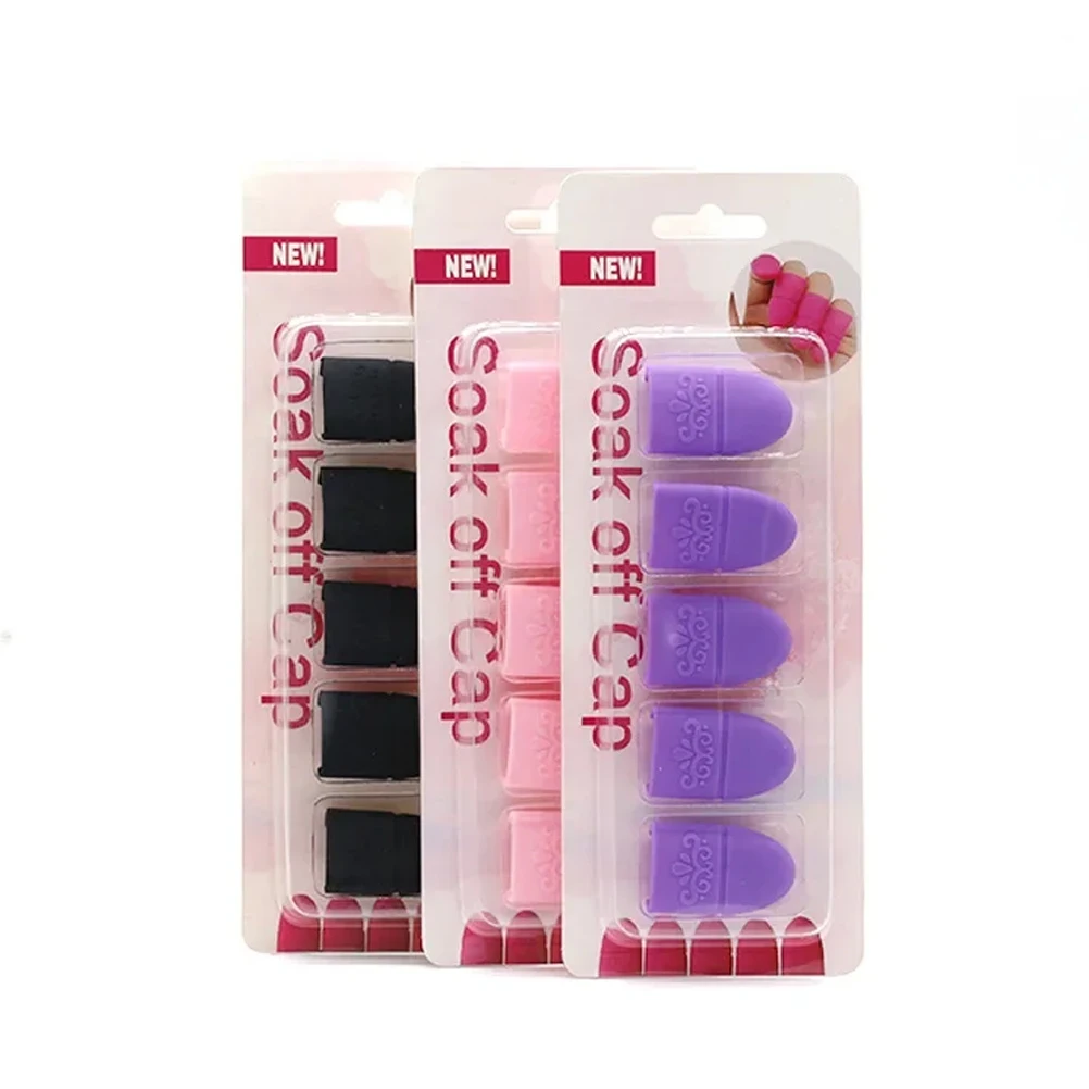 Nail Art Soak Off Cap Clip Nail Clips UV Gel Polish Remover Wraps Cleaner Nail Degreaser Effects Nails Tools 5pcs/lot