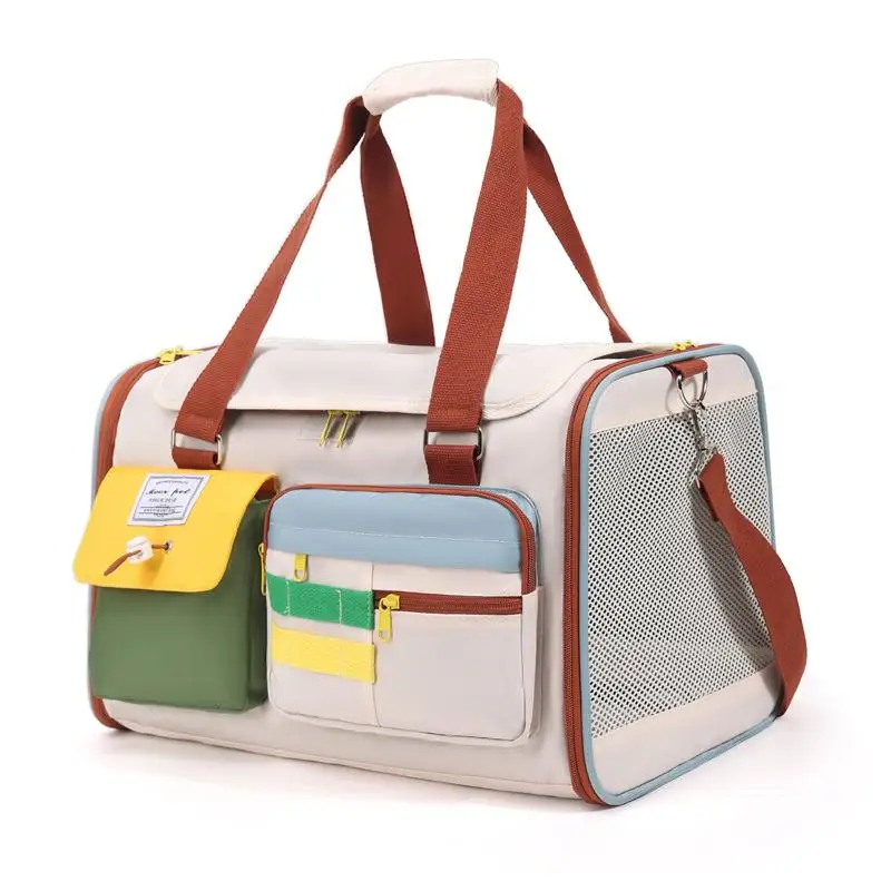 Pet Cat Bag Portable Pet Backpack Comfortable Breathable Large Capacity Single Shoulder/Handbag for Outdoor Travel Camping