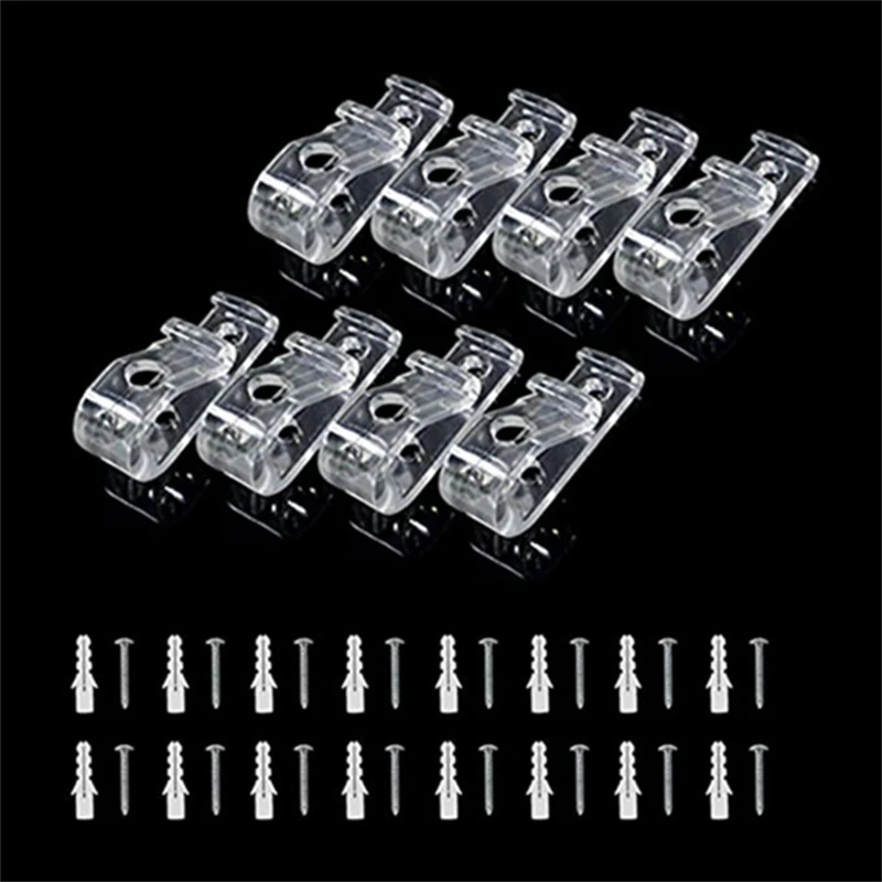 8 Pcs Clear Roller Blind Hook Safety Chain Retainer Blind Chain Fixation Hook Drop Shipping