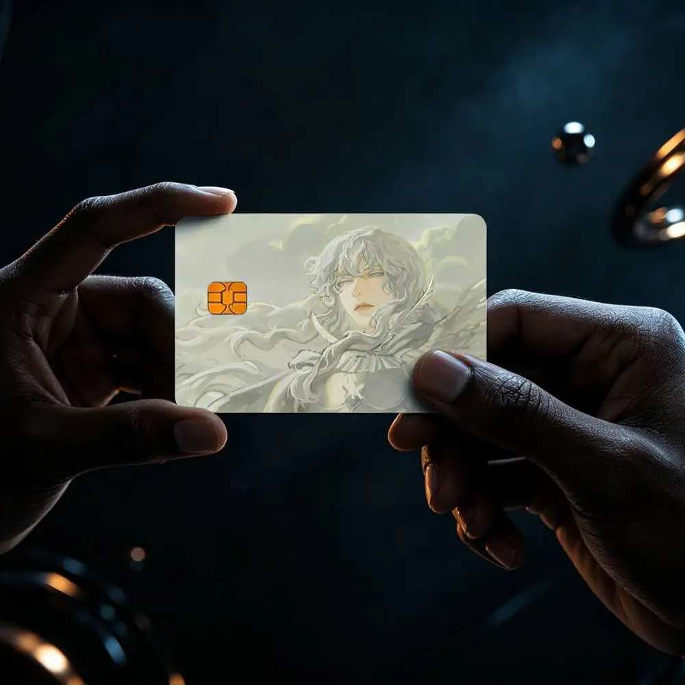 cartoon Griffith Guts Berserk HD Waterproof Card Skins Protective Stickers for Credit Bank Game Cards view 4