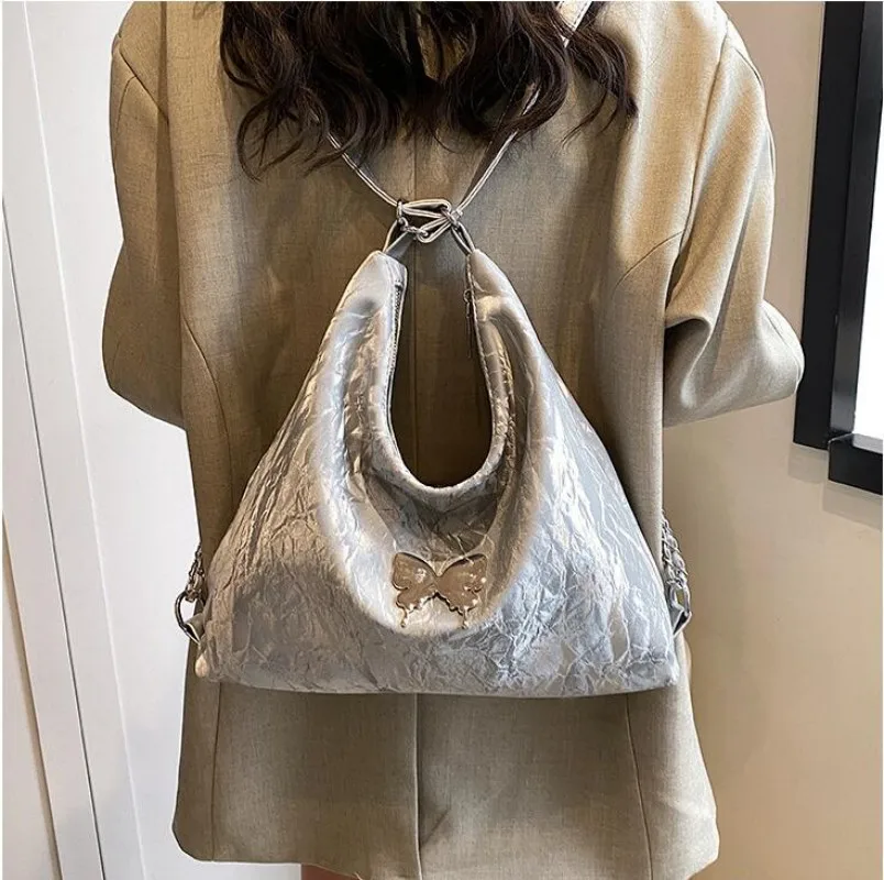 Women's Bag  Tote Bag PU Large Capacity Bag  Fashion Multipurpose Shoulder Bag Chain Handbag  Backpack  Shopping Bag