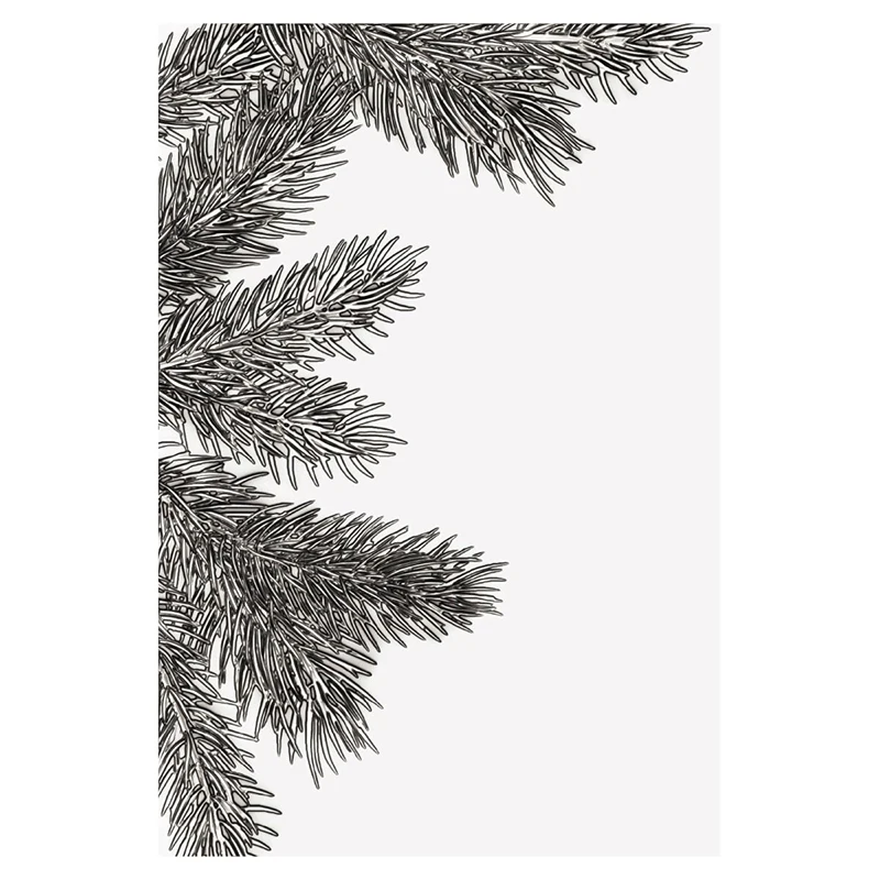 The Latest 3-d Textured Gradient Embossed Folder In 2022 - Tim Holtz's Pine Branches For Handmade Brick Wall Pebble Leaves And L