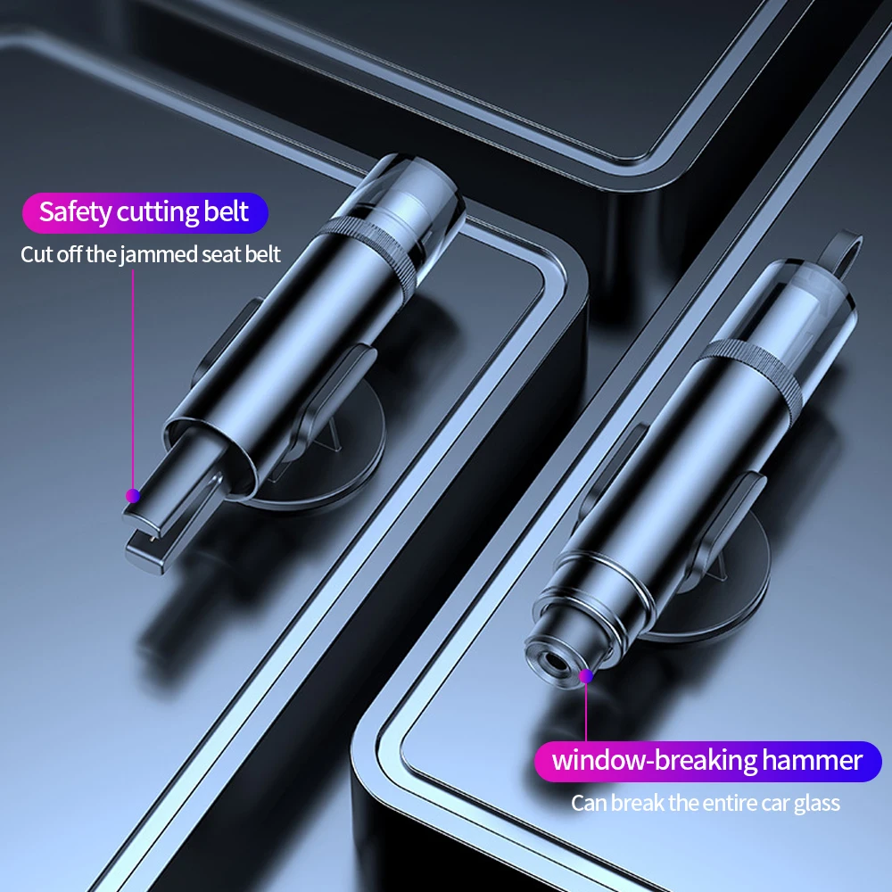 2026 New 2 in 1 Mini Car Safety Hammer Car Glass Window Breaker Escape Rescue Tool Seat Belt Cutting Tool Car Part Emergency Hot