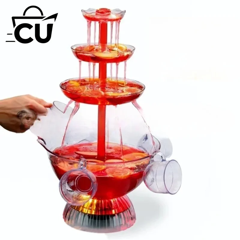 Wine Fountain Machine Juice Drink Beer Waterfall Machine Hotel Wedding Celebration Water Bar Wine Party Wine Dispenser