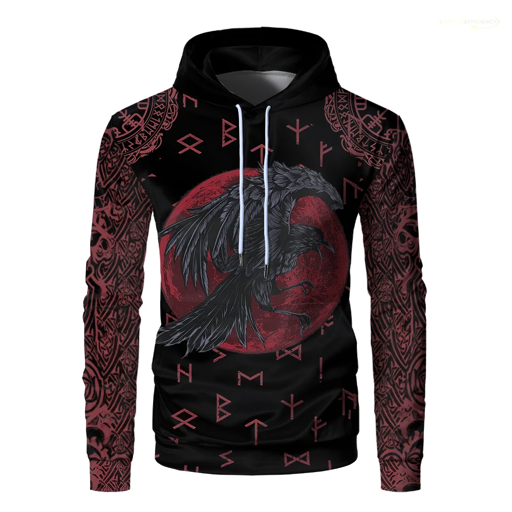 

Fashion New Viking Tattoo 3D Printed Hoodies Vintage Harajuku Y2K Hooded Sweatshirt Outdoor Street Casual Unisex Pullover