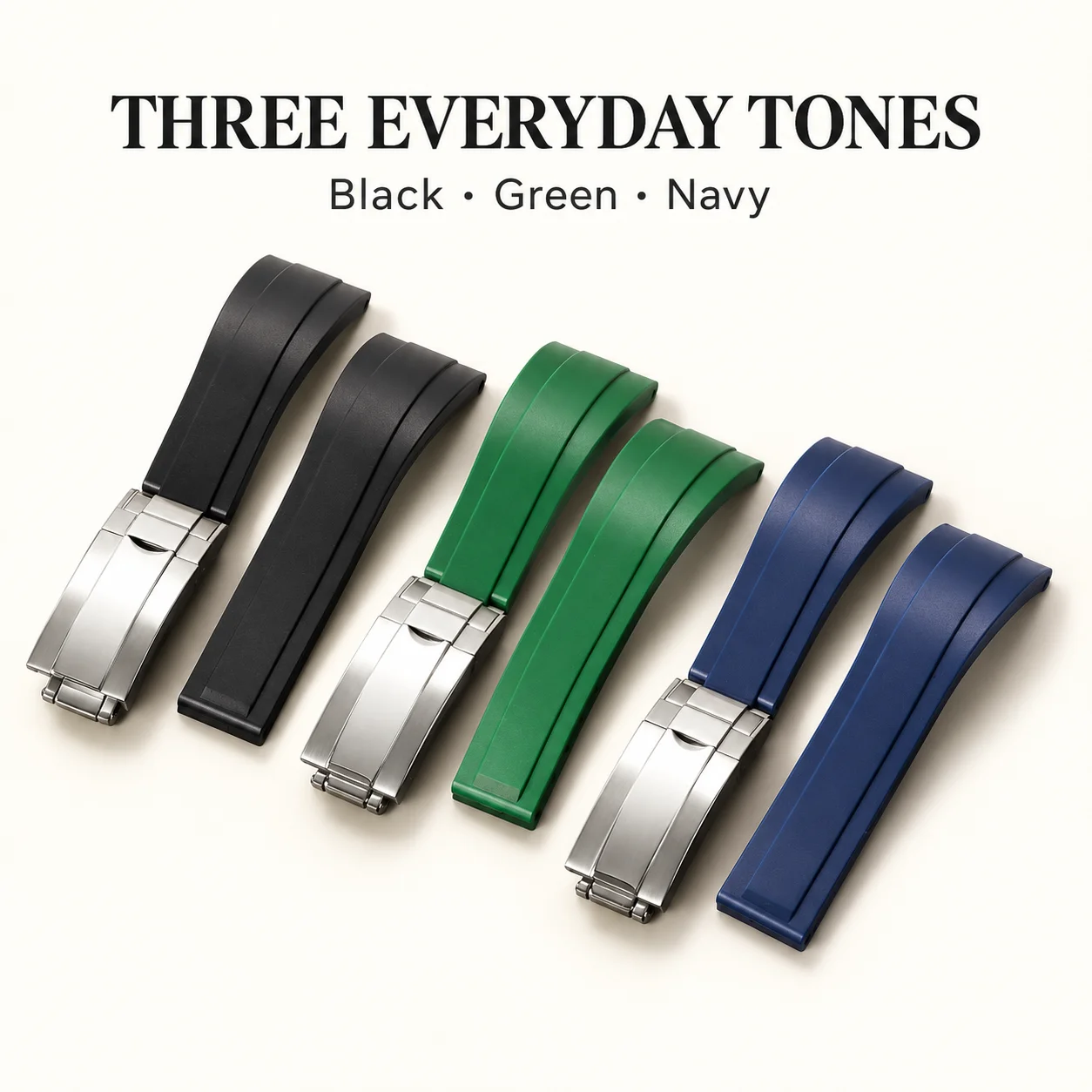 NEW 20mm For GMT Daytona Rubber Watchband for Submariner OYSTERFLEX Diving Waterproof Soft Silicone Replacement Wrist Strap