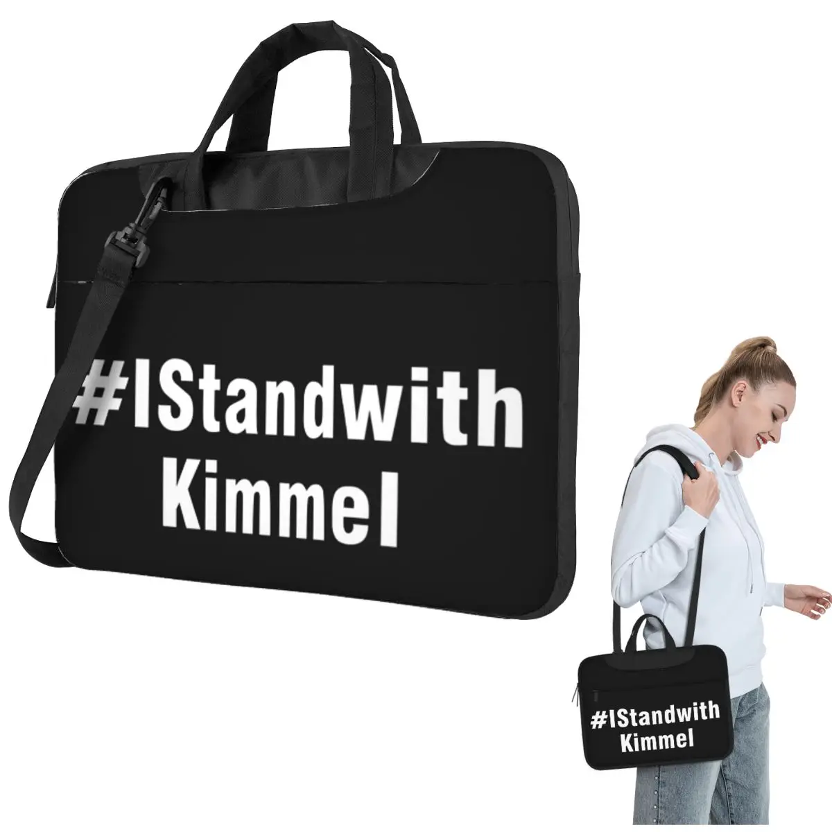 

I Stand With Kimmel Crossbody Сумка для ноутбука Чехол Сумка для компьютера Устойчивая защитная сумка для ноутбука Lenovo