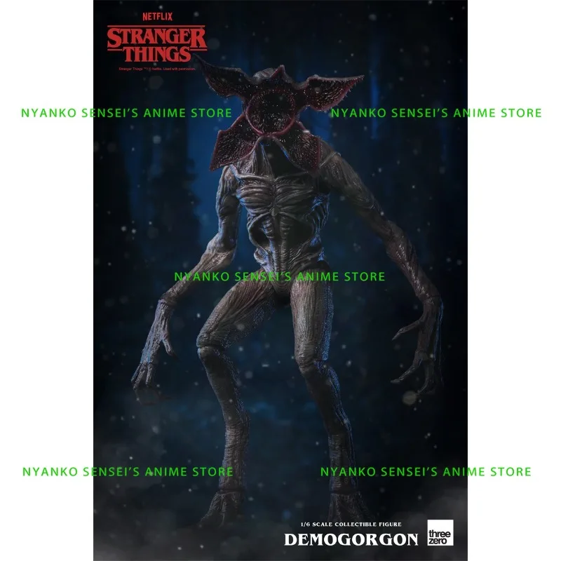 متوفر في المخزون Threezero Stranger Things Demogorgon 1/6 مقياس جامع عمل الشكل نماذج أنيمي لعبة دمية هدية هواية 3Z0263