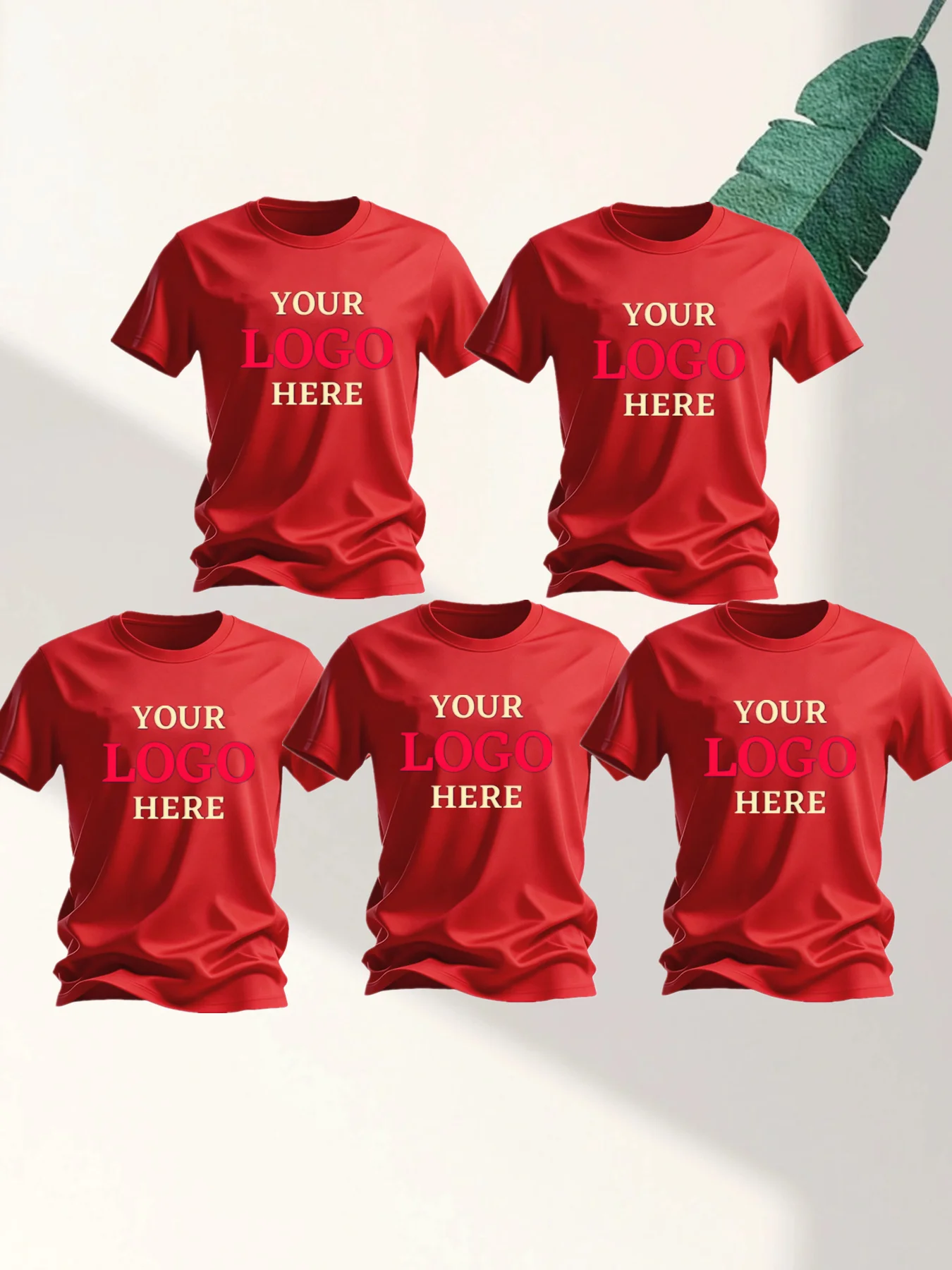 Personalized Family T-Shirts Set of 5 | Can be printed with photos, names, quotes | Soft and breathable material