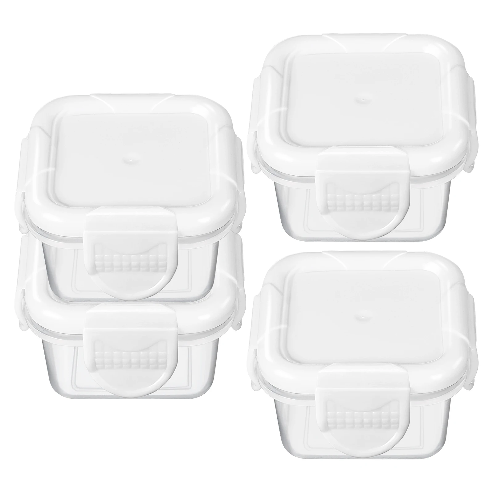 

4Pcs Mini Food Boxes -Keeping Containers Vegetable Fruit Storage Food Grade PP Vegetable Box