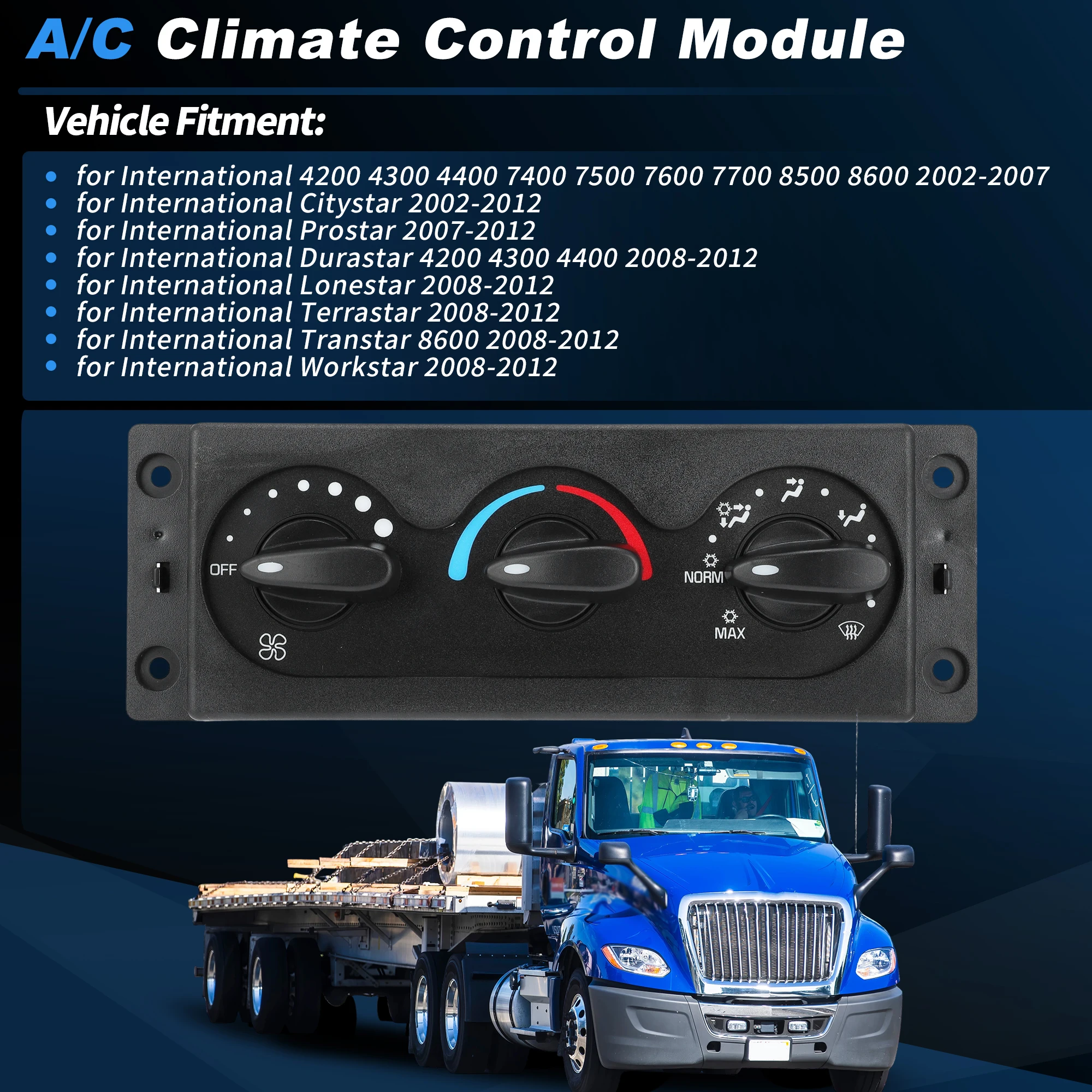 

UXCELL AC Heater Climate Control Module for International 4200 4300 4400 7400 7500 7600