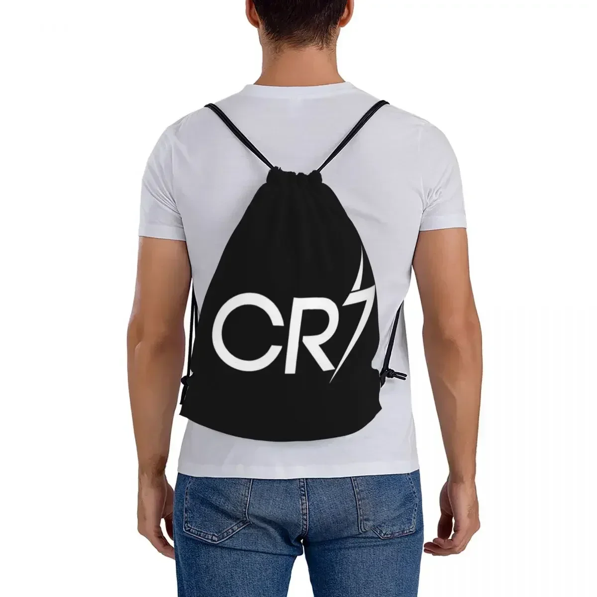 CR7 Cristiano Ronaldo Backpacks Fashion Portable Drawstring Bags  Bundle Pocket Sundries Bag Book  For Travel