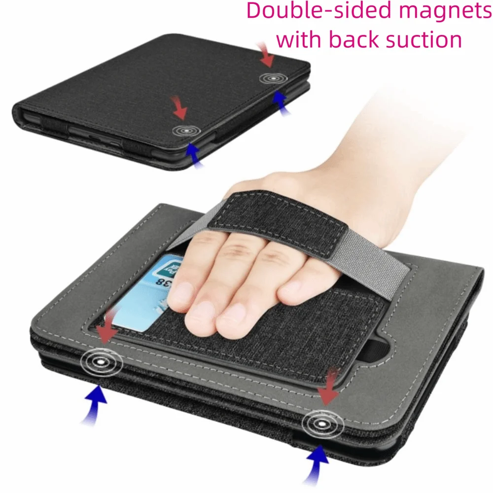 Auto Wake/Sleep E-Reader Case Detachable Acrylic Stand Cover Smart for Kindle Paperwhite 12th Gen 2024 7 inch Colorsoft