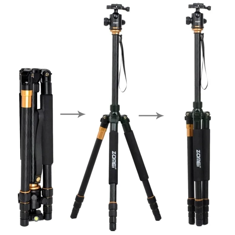 ZOMEI Z688 Portable Professional Travel Magnesium Alloy Material Tripod Monopod With Ball Head for Digital Camera Tripod