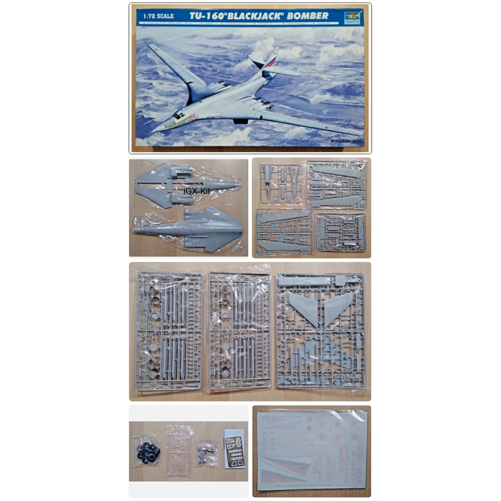 

Модель самолета Туполев Ту-160 "Блэкджек" (стратегический бомбардировщик) Trumpeter 01620, масштаб 1/72, пластиковый конструктор, подарок