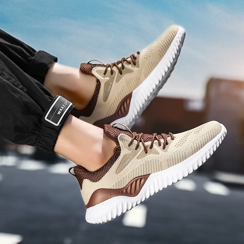 2025 männer Atmungsaktive Mesh Turnschuhe Hohe Qualität Weiß Mode Gym Lässig Leichte Wanderschuhe Paar